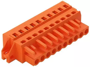 Wago 1-Leiter-Federleiste CAGE CLAMP&reg; 10-polig 5,08mm 2,5mm&sup2; orange (231-310/031-000)