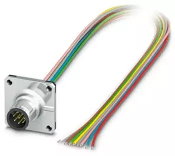 Phoenix Contact SACC-SQ-M12MS-8CON-25F/0,5X Ger&auml;testeckverbinder Vorderwand M12 8-polig (1239721)