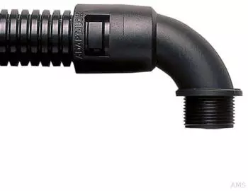 ABB AL42/M40/C90/BL 90&deg;-Bogen Verschraubung M40, schwarz, PA (7TCA296000R1087)