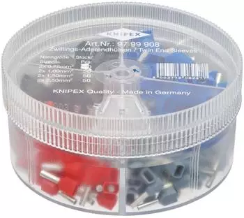 Knipex Sortimentsboxen mit 200 Twin-Aderendh&uuml;lsen 4-teilig (97 99 908)