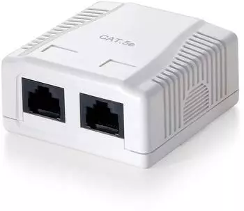 Equip 2-Port Premium Cat.6 Aufputzgeh&auml;use, ungeschirmt (235212)