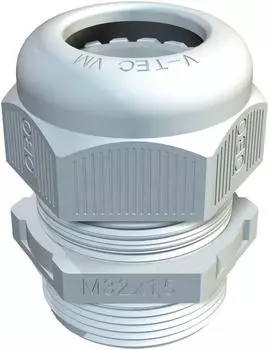 OBO Bettermann Kabelverschraubung 1.5 mm Kunststoff, lichtgrau (2022870)