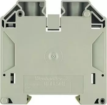 Weidmüller WDU 50N Durchgangs-Reihenklemme, Schraubanschluss, dunkelbeige, 50 mm², 150 A, 1000 V, Anzahl Anschlüsse: 2 (1820840000)