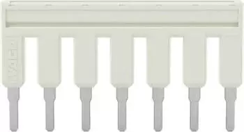 Wago Br&uuml;cker 7-fach isoliert lichtgrau (2002-407)