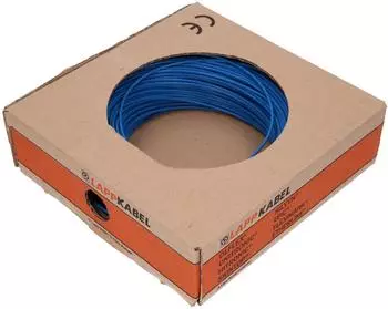 Lapp Kabel H05V-K Einzelader; 1X0.5; blau; Ring; U0/U: 300/500 V; PVC; HAR-zertifiziert; feste Verlegung (4510021)