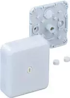 Abzweigkasten IP30 2,5qmm 78x78x27mm ws kst Wand/Decke quadrat hfr AP7-L