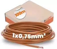 Lapp 4510032/100, 100m Lapp PVC-Aderleitung H05V-K 1x0,75 braun Karton Ring...