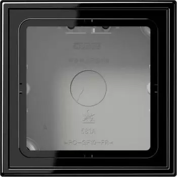 Jung Serie LS Aufputz-Kappe 1fach, schwarz (LS 581 A SW)