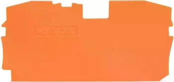 Wago Abschluss- und Zwischenplatte 1mm dick orange, 1 St&uuml;ck (2010-1292)