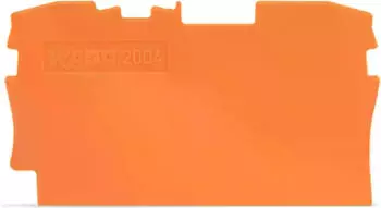 Wago Abschluss- und Zwischenplatte 1 mm dick orange (2004-1292)