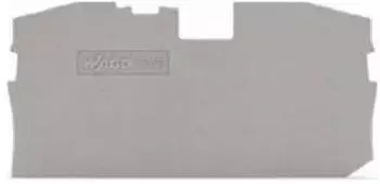 Wago Abschluss- und Zwischenplatte 1 mm dick grau (2016-1291)