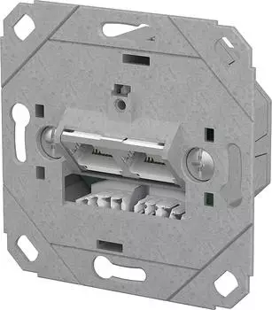 Metz Connect E-DAT C6A LSA++ 2 Port UP0 metallisch (130E381200-I)