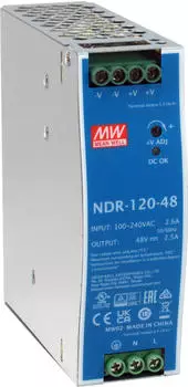 LevelOne POW-4842 48V Netzteil, Industrial, Hutschiene, 120W, 48V/2.5A (POW-4842)