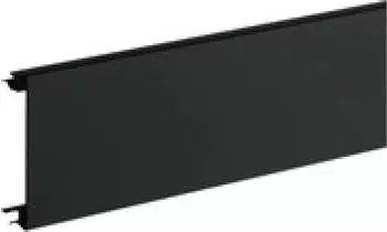 Hager Br&uuml;stungskanal-Oberteil zu BR mit Oberteilbreite 80mm aus PVC in Graphitschwarz (BR08029011)