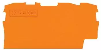 Wago Abschluss- und Zwischenplatte; 1 mm dick orange (2006-1392)