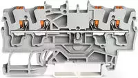 WAGO Kontakttechnik 2202-1401 Klemmleiste, grau, Polzahl 4