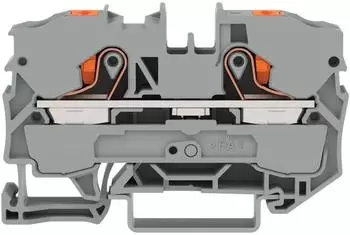Wago Durchgangsklemme Serie 2210 mit Push-in CAGE CLAMP (2210-1201)