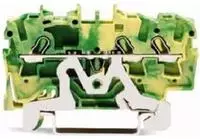 WAGO 2002-1307, WAGO Schutzleiterklemme 3-Leiter 2,5 mm&sup2; - TOPJOB S, gr&uuml;n-gelb