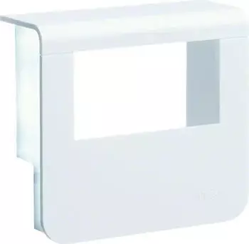 Hager Ger&auml;tetr&auml;ger-Oberteil mit seitlichen Spiegelfl&auml;chen SL 20x55mm verkehrswei&szlig; (SL200559329016)