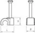OBO Bettermann ISO-Nagel-Clip Typ 2009 35 LGR, lichtgrau (2227738)