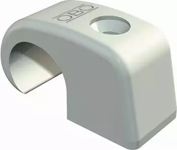 OBO Bettermann Haft-Clip Typ 4040, ohne Nagel, lichtgrau (2214881)