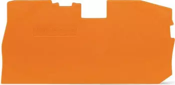 Wago Abschluss- und Zwischenplatte 1mm dick, orange, 1 St&uuml;ck (2016-7192)