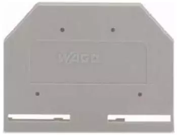 Wago Abschluss- und Zwischenplatte 3 mm dick grau (281-301)