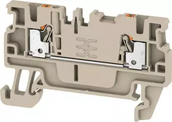 Weidm&uuml;ller A2C 1.5 Durchgangs-Reihenklemme, PUSH IN, 1.5 mm&sup2;, 500 V, 17.5 A, dunkelbeige (1552790000)
