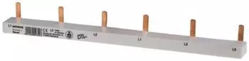 Siemens Stiftsammelschiene, Festl&auml;nge 210mm f&uuml;r AFDD 5SM601.-2, Stiftabstand 2TE Anschluss: 6 X 3-phasig (5ST3615-1)