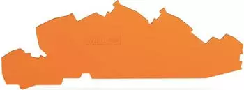 Wago Abschluss- und Zwischenplatte 1 mm dick orange (2205-7692)