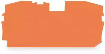 Wago Abschluss- und Zwischenplatte; 1 mm dick; orange 1 St&uuml;ck (2016-1292)