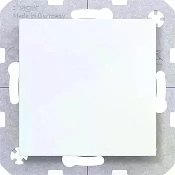 Berker Blindverschluss mit Zentralstück, A.x/C.x, lichtweiß glänzend (WAF1001WG)