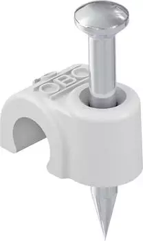OBO Bettermann ISO-Nagel-Clip Typ 2008, lichtgrau (2227622)