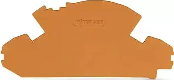 Wago Abschlussplatte 1,5 mm dick ohne Plombierm&ouml;glichkeit orange (2007-8892)