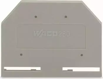 Wago Abschluss- und Zwischenplatte 2,5 mm dick grau (280-301)
