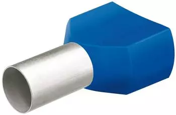 Knipex Twin-Aderendh&uuml;lsen 2x 2.5mm&sup2; blau 100 St&uuml;ck (97 99 374)