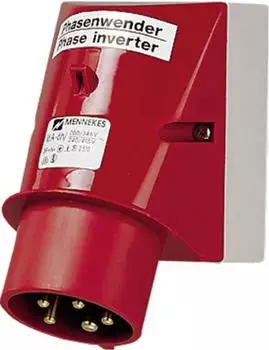 Mennekes CEE Wandger&auml;testecker 16A 5p 400V 6h IP44 mit Phasenwender (2511)