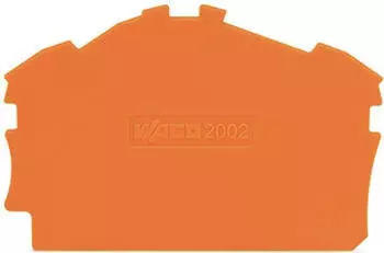 Wago Abschluss- und Zwischenplatte 0,8 mm dick orange (2002-6392)
