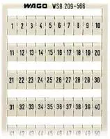 Wago 209-566, WAGO 209-566 WMB-Beschriftungskarte bedruckt 1 ... 50 Aufdruck