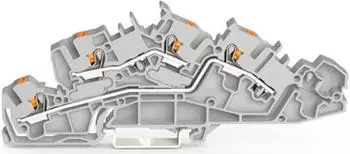 Wago Installationsetagenklemme, L/L, Push-in, Cage Clamp, 1-6mm&sup2;, grau (2205-7642)