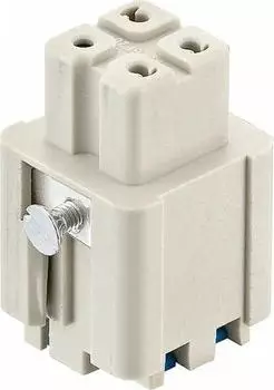 Harting Stifteinsatz 3 Han-Quick Lock 1 St. kieselgrau (09200032733)