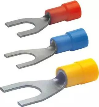 Klauke Isolierter Quetschkabelschuh Gabelform 1.5-2.5mm&sup2;, blau (630C4)