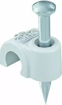 OBO Bettermann ISO-Nagel-Clip Typ 2007, lichtgrau (2227517)