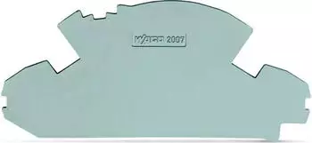 Wago Abschlussplatte 1,5 mm dick ohne Plombierm&ouml;glichkeit grau (2007-8891)
