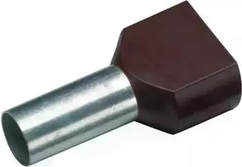 Cimco Zwillings-Aderendhülse 2 x 1,5 mm²/8 mm, FR 1, schwarz (18 7722)