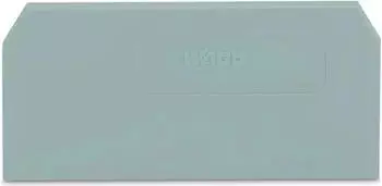 Wago Abschluss- und Zwischenplatte 2,5 mm dick grau (281-328)