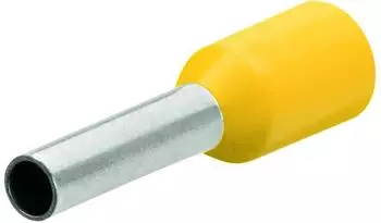 Knipex Aderendh&uuml;lsen mit Kunststoffkragen 6mm&sup2; gelb 100 St&uuml;ck (97 99 356)
