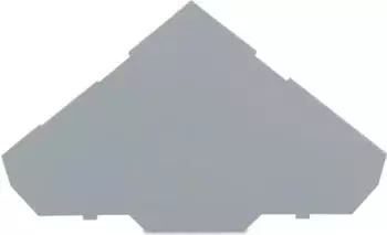 Wago Abschluss- und Zwischenplatte 1 mm dick f&uuml;r Dreistockklemmen grau (280-319)