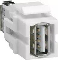 Hager Keystone Modul universal VZ20US USB 2.0 A-Buchse auf USB 2.0 A-Buchse