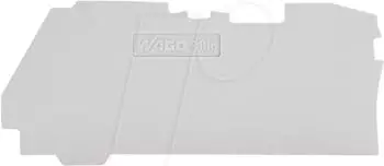 Wago Abschluss- und Zwischenplatte; 1 mm dick; grau (2106-1291)